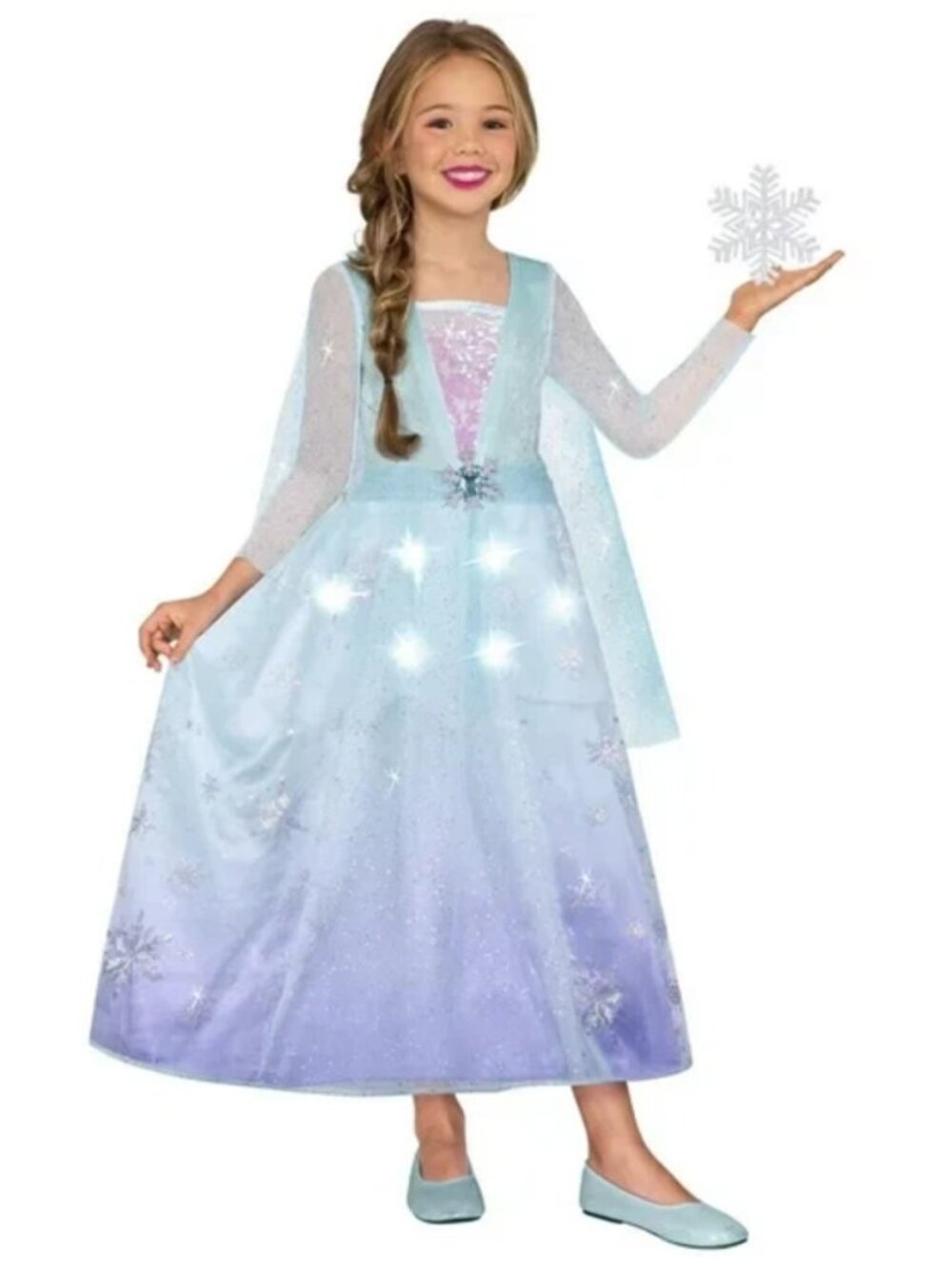 Goodmark Girl's Icy Snow Princess Light-Up Dress